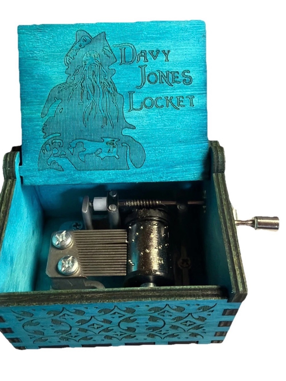 Aphei Wooden Music Box Davey Jones Locker Kids Toy Music Box